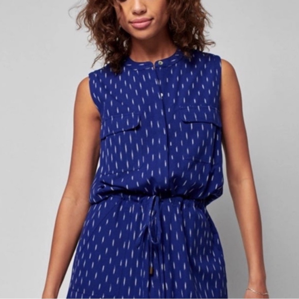 Faherty Blue Midi Dress